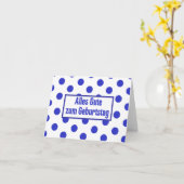 Carte Alles Gute zum Geburtstag, anniversaire allemand (Fleur jaune)