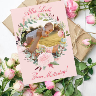 Carte Alles Liebe zum Muttertag Foto Karte
