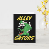 Carte Alley Gators Bowling Team Byckside Print Alligator (Fleur jaune)