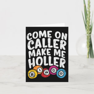 Carte Allez Appelez Faites-Moi Holler Bingo Drôle Joueur