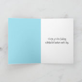 Carte Allez Bien Bientôt Chat En Pyjama (Intérieur)