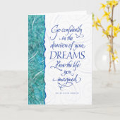 Carte Allez en toute confiance dans la direction de vos (Fleur jaune)