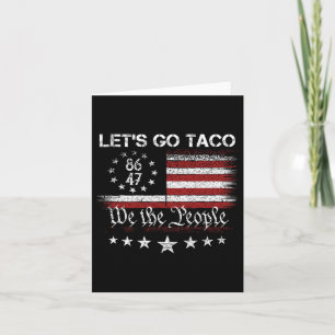 Carte Allez Taco 8647 Us Drapeau 86 47 Hommes Femmes 4