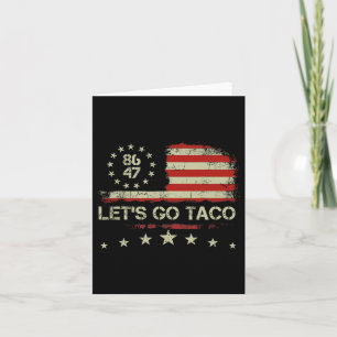 Carte Allez Taco 8647 Us Drapeau 86 47 Hommes Femmes 5