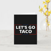 Carte Allez Taco Funny Parody Mème 2 (Fleur jaune)