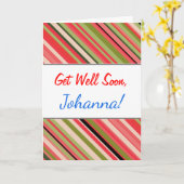 Carte "Allez-Vous Bien Bientôt" + Bandes D'Inspiration W (Fleur jaune)