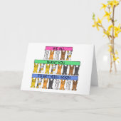 Carte Allez-vous bien Bientôt Chats de nous tous (Fleur jaune)