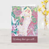 Carte Allez-vous bien bientôt - Guardian Angel (Fleur jaune)