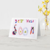 Carte Allez-y bientôt (Fleur jaune)