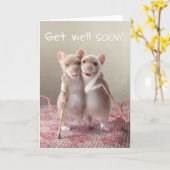 Carte Allez-y bientôt ! (Fleur jaune)