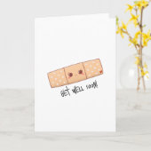 Carte Allez-Y Bientôt 'Carte de pansement (Fleur jaune)