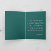 Carte Allez-Y Bientôt Fleurs Roses (Intérieur)