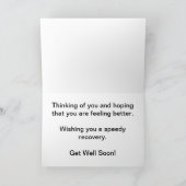 Carte Allez-y bientôt Sunflower (Intérieur)