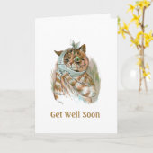 Carte Allez-y Chat bientôt (Fleur jaune)