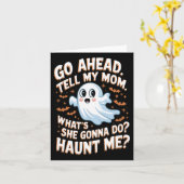 Carte Allez-y dites à ma mère ce qu'elle va faire me han (Fleur jaune)