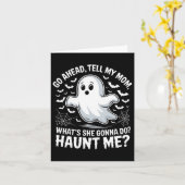 Carte Allez-y dites à ma mère me hanter Mères fantômes d (Fleur jaune)