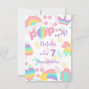 Carte Allez-y ! Pastel pop it heureux enfant anniversair
