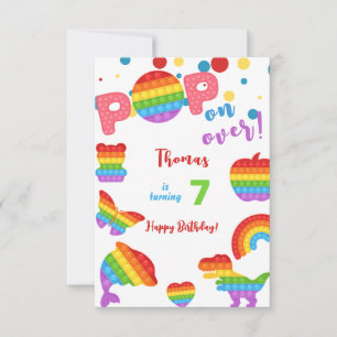 Carte Allez-y ! Pastel pop it heureux enfant anniversair