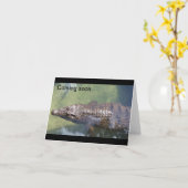 Carte Alligator Bientôt (Fleur jaune)