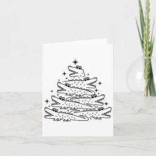 Carte Alligator Christmas Tree Swea