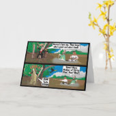 CARTE ALLIGATOR JOKE. (Fleur jaune)