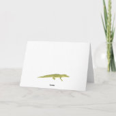 Carte Alligator Vert Graphique Personnalisé Anniversaire (Dos)