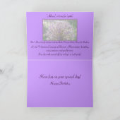 CARTE ALLIUM - JOYEUX ANNIVERSAIRE (Intérieur)