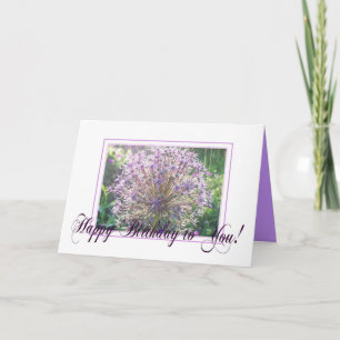 CARTE ALLIUM - JOYEUX ANNIVERSAIRE