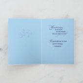 Carte Allocution Pathologie Félicitations, Bleu (Intérieur)