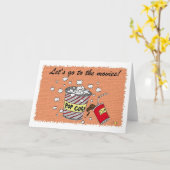 Carte Allons au cinéma ! (Fleur jaune)