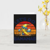Carte Allons Bananes Banane Drôle (Fleur jaune)