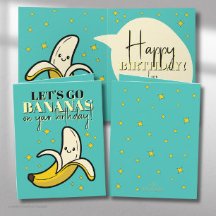 Carte Allons Bananes – Joyeux Anniversaire
