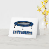 Carte Allons Bondir Trampoline (Fleur jaune)