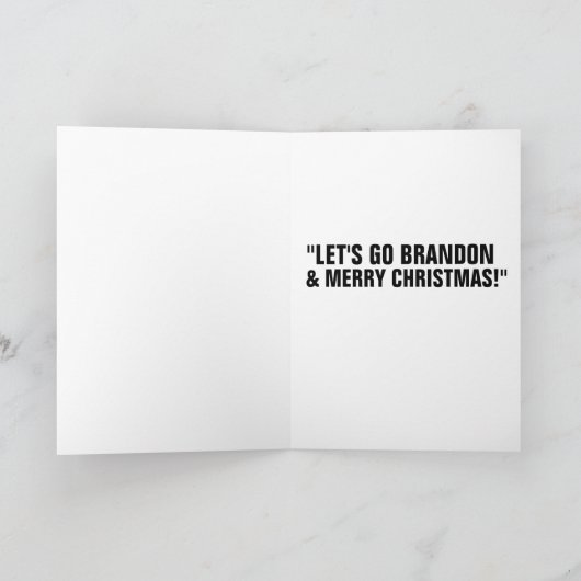 CARTE ALLONS BRANDON FUNNY SANTA CLAUS CHRISTMAS (Intérieur)