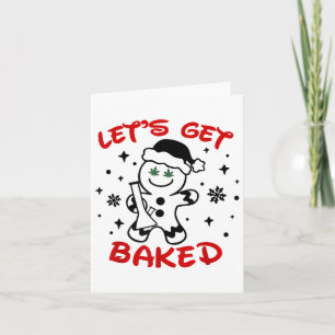 Carte Allons Cuire l'Homme en Pain d'Épice Herbe Drôle d