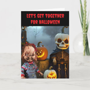 Carte Allons ensemble pour Halloween.