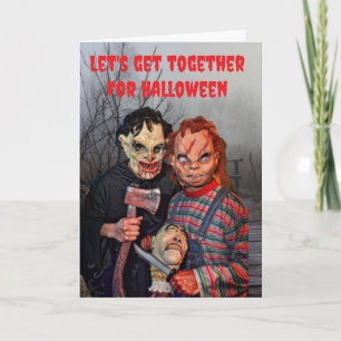 Carte Allons ensemble pour Halloween.
