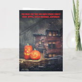 Carte Allons ensemble pour Halloween. (Dos)