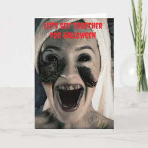 Carte Allons ensemble pour Halloween.