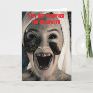 Carte Allons ensemble pour Halloween.