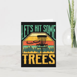 Carte Allons Frapper Quelques Arbres Drôle Joueur de Gol