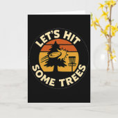 Carte Allons Frapper Quelques Arbres Golf Disc Golf Couc (Fleur jaune)