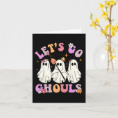 Carte Allons Gouls Halloween Ghost Costume Ret (Fleur jaune)