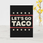 Carte Allons manger des tacos (Fleur jaune)