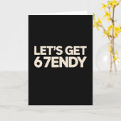 Carte Allons prendre 6 7endy 67 Six Sept  (Fleur jaune)