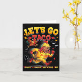 Carte Allons Taco (Fleur jaune)