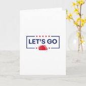 Carte Allons Taco Drôle Trump (Fleur jaune)