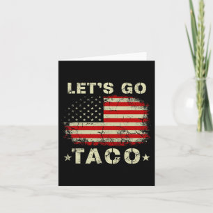 Carte Allons Taco Shirt Drôle Allons Taco