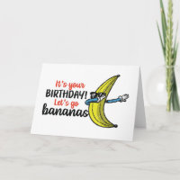 Allons-y Bananas drôle d'anniversaire
