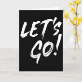 Carte Allons-y Conception de joueur et de streamer (Fleur jaune)